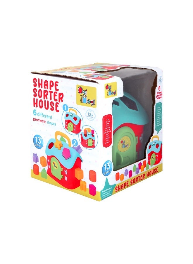 Ogi Mogi Toys 13 Pieces Hands On Colorful Geometric Blocks, Toddlers Shape Sorting Toys, Early Brain Development Toys, Learning Sorting Toys For Toddlers, Gift for Baby Boys and Girls, 1+ year - Image 5